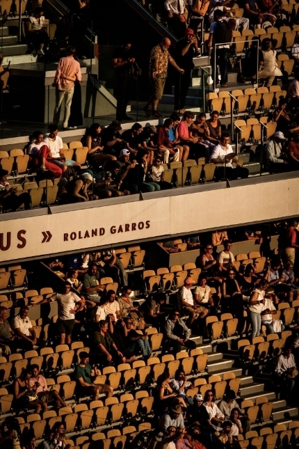 Tribunes du stade Philippe Chatrier (Photo : Aleksandr Galichkin, via Unsplash)