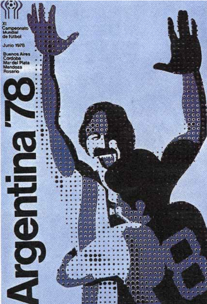 Affiche du Mondial 1978 : Coupe du monde 1978 en Argentine montrant la récupération politique fu football en Argentine